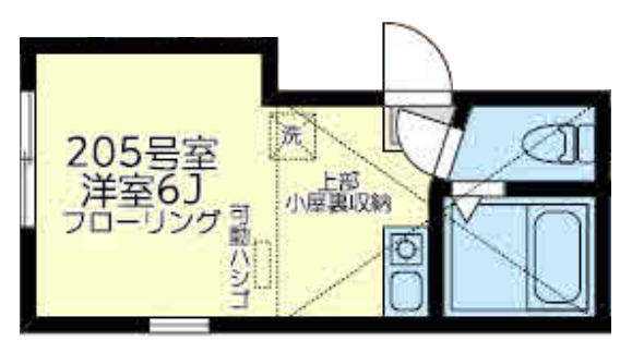 横浜市鶴見区上末吉のアパートの間取り