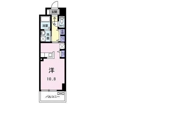 奈良市西大寺南町のマンションの間取り