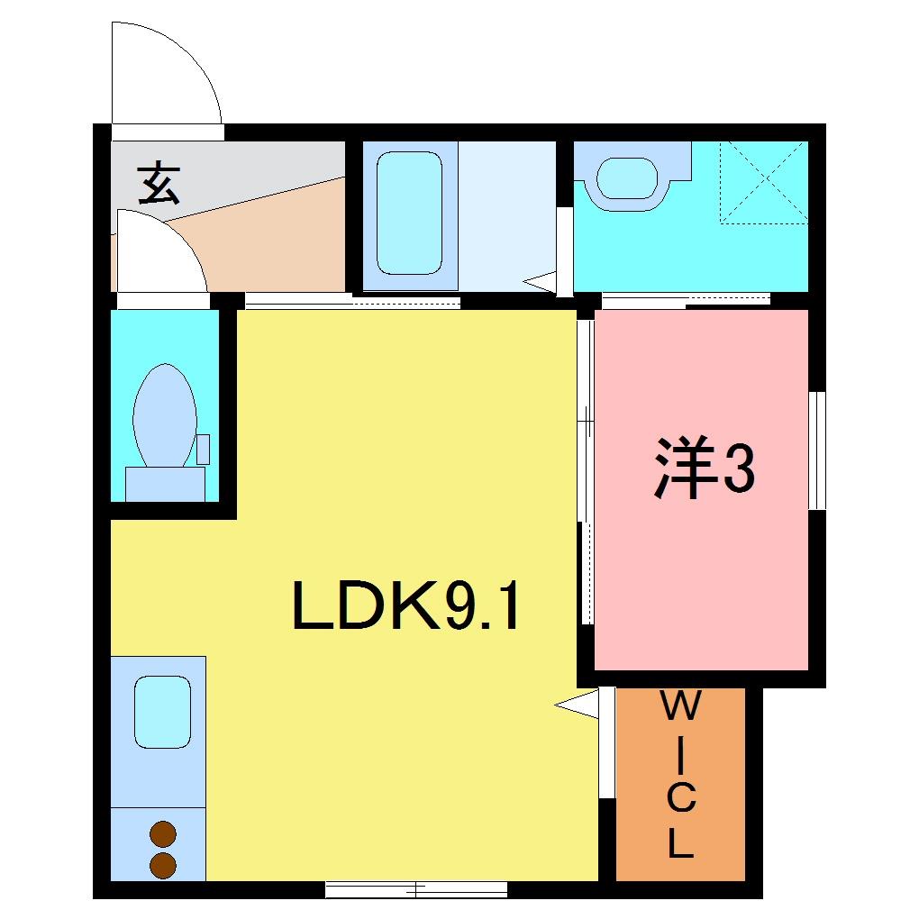 仮)丸岡町八ツ口新築　Ｂの間取り