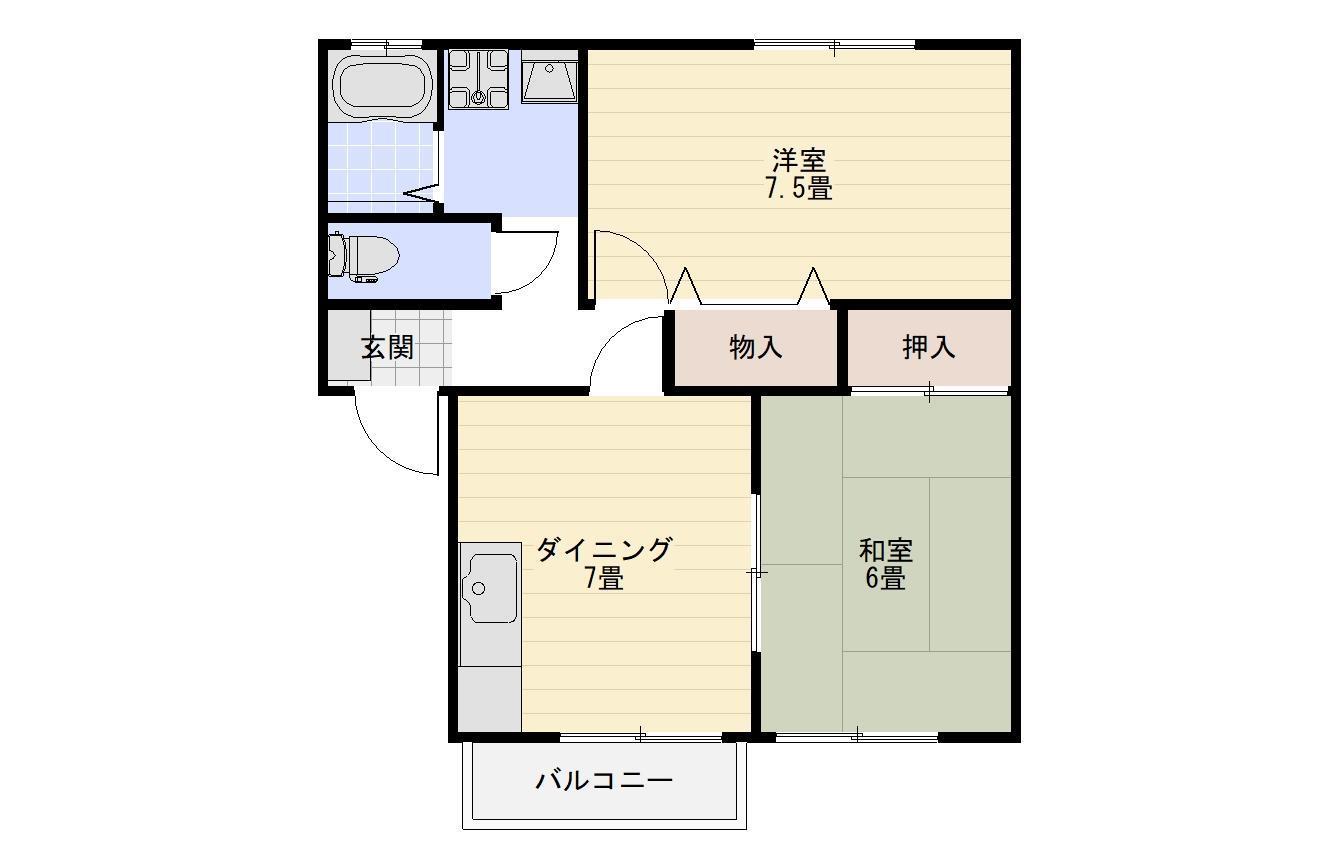 コーポ阿部の間取り