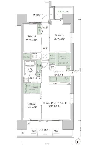 シティテラス宮崎の間取り