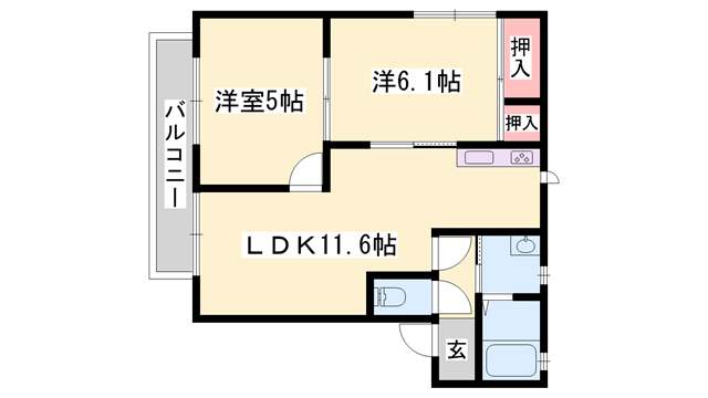 バリュージュ龍野の間取り