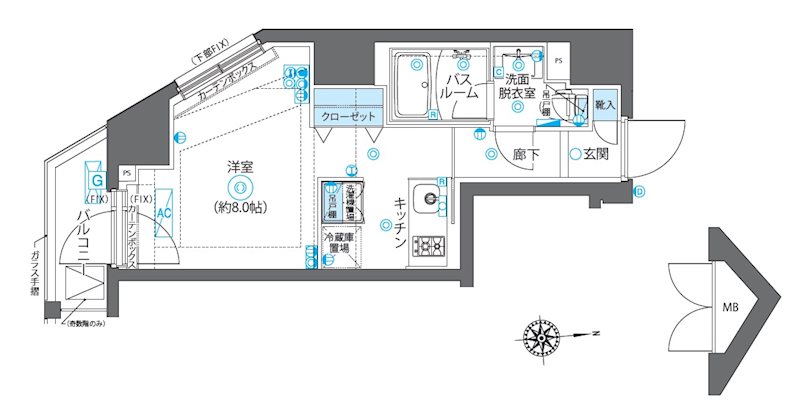 ZOOM新宿下落合の間取り