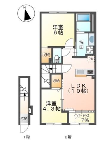 RionIII 202号の間取り