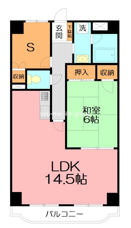 マイメゾン湘南一番館の間取り