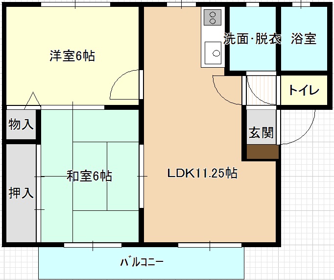 【ライフガーデン末広の間取り】