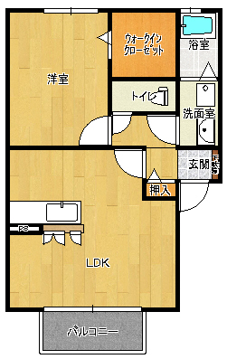 エクセル牧Ｅ棟の間取り