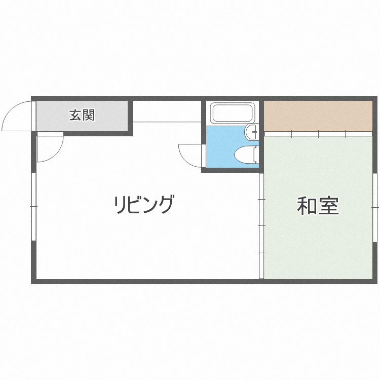 札幌市中央区南六条西のアパートの間取り