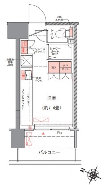 コムレジ赤羽　社会人棟の間取り