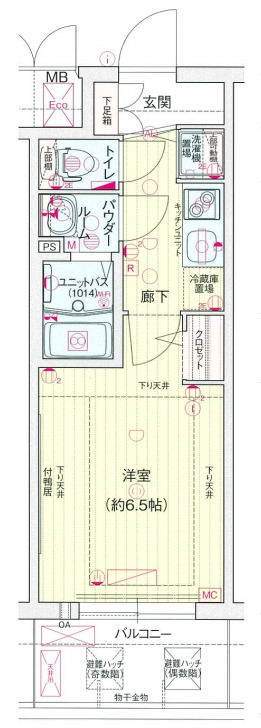 プレサンス梅田北オールの間取り