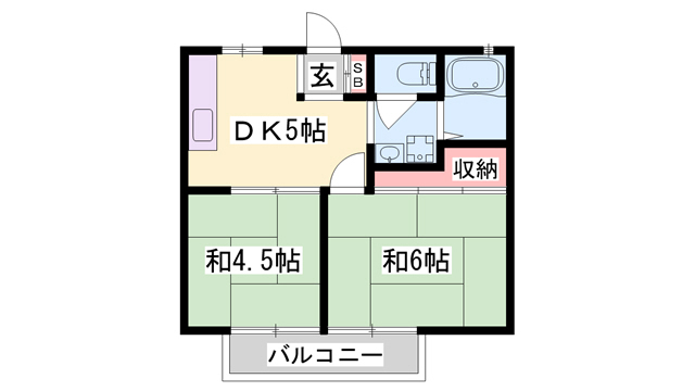 高田ハイツの間取り