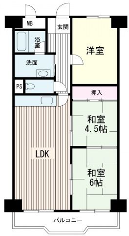 アームズ皆実の間取り