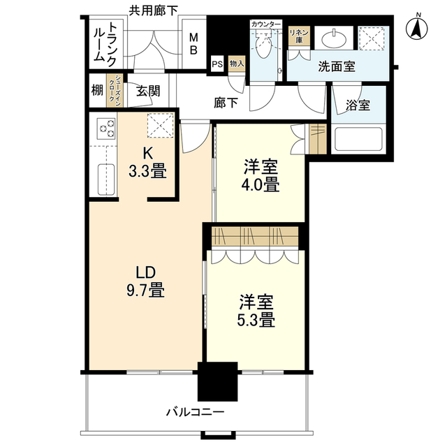 ブランズタワー梅田Ｎｏｒｔｈの間取り