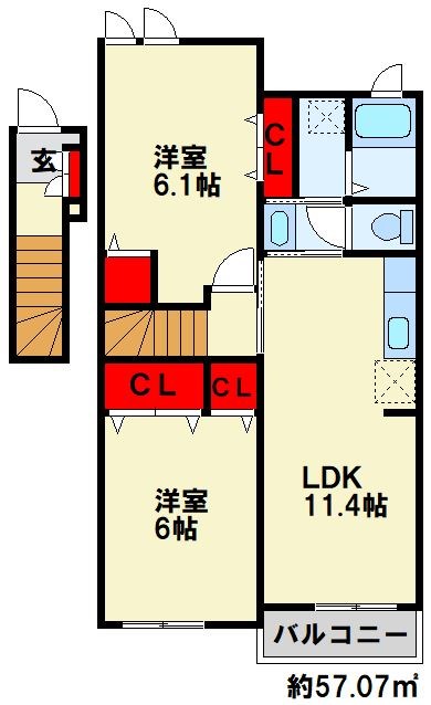 ラッフィナートの間取り