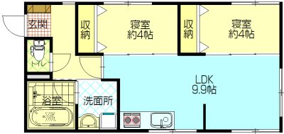 メゾンIK汐入の間取り