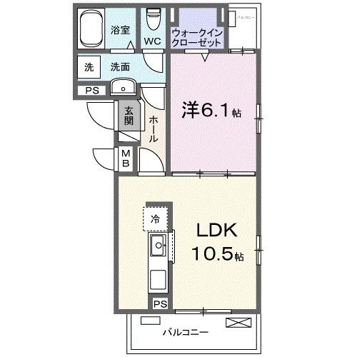 【ウィンクルム田島IIの間取り】