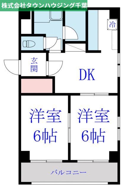 千葉市中央区汐見丘町のマンションの間取り