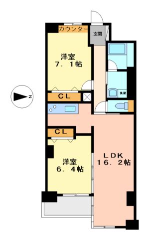 イーグルヘッド橦木の間取り