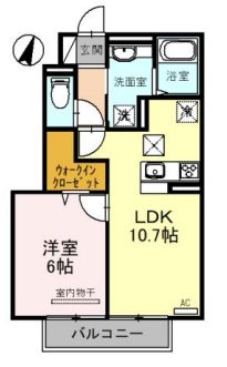 さいたま市北区吉野町のアパートの間取り