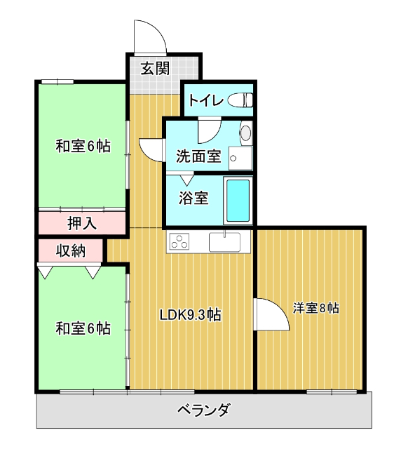 桑島ビル　Ａ棟の間取り