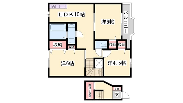 グリーンコート柿内の間取り