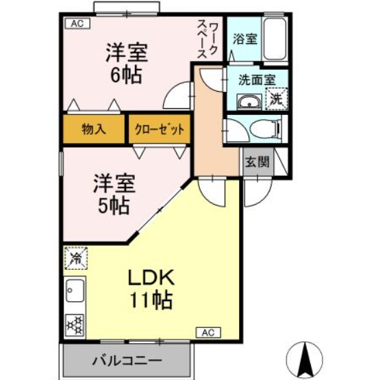 ファミール狛江の間取り