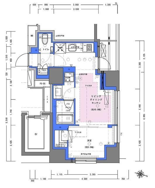 ディームス大手町ノースの間取り