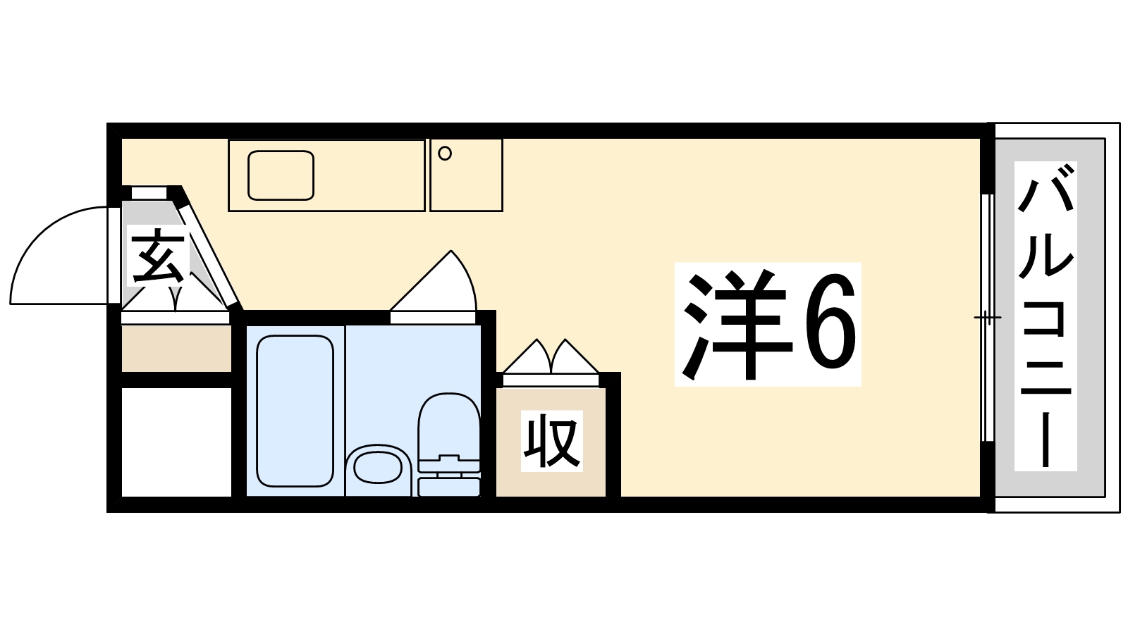 姫路市保城のマンションの間取り