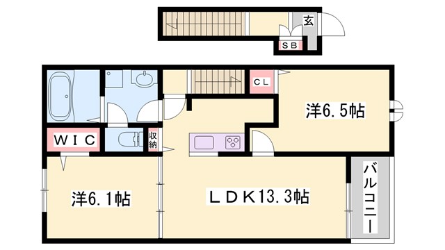 シェリール興浜の間取り