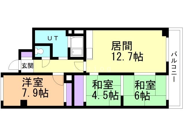 南３２条グランドハイツの間取り