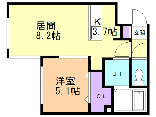 グランメールＮＳ平岸の間取り