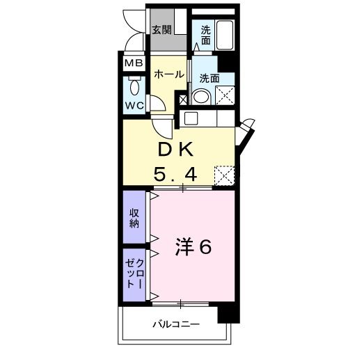 北九州市八幡西区竹末のマンションの間取り