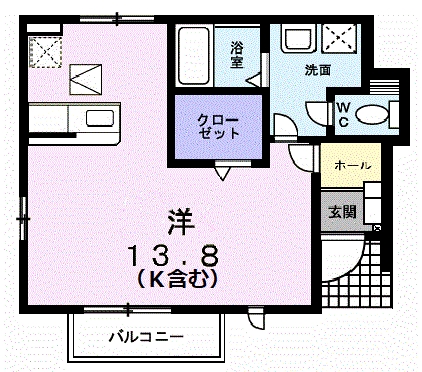 [家電付き] グレイス横黒の間取り