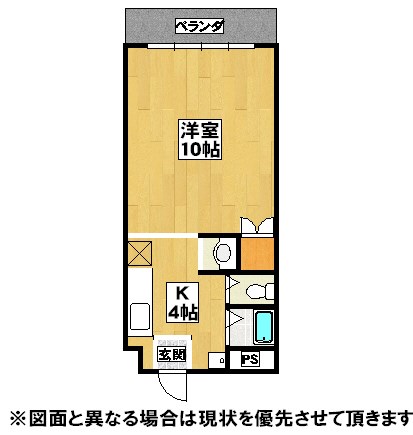 遠賀郡岡垣町大字波津のマンションの間取り