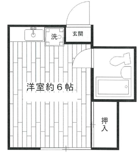 世田谷区池尻のアパートの間取り