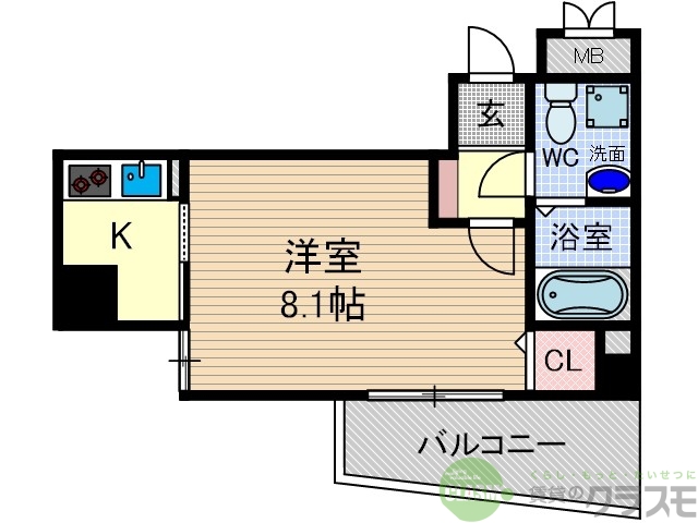 【摂津市千里丘のマンションの間取り】