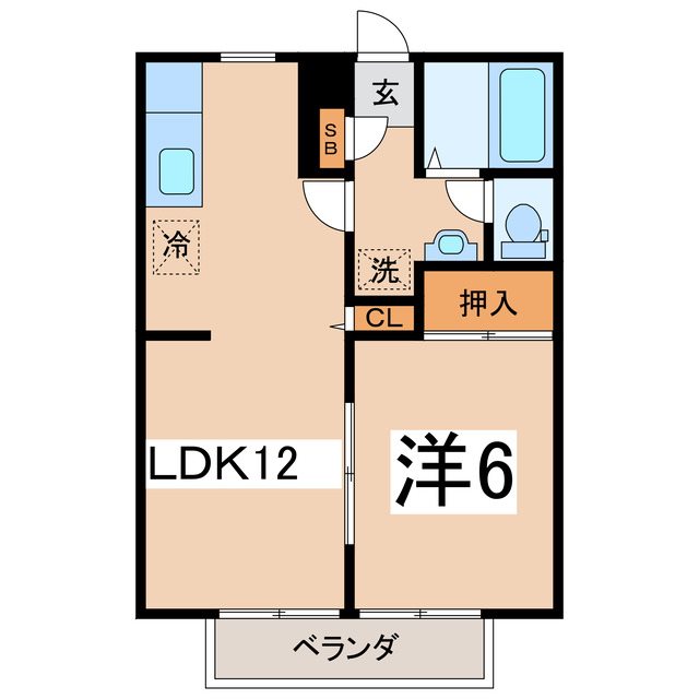 ハイツ山田Ｄの間取り