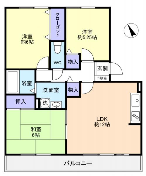 八千代台南ガーデンパレスＣの間取り