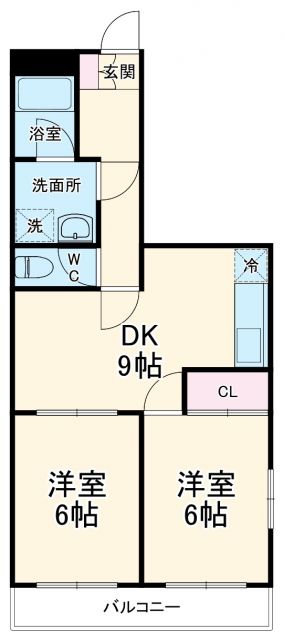 沼津市原町中のアパートの間取り