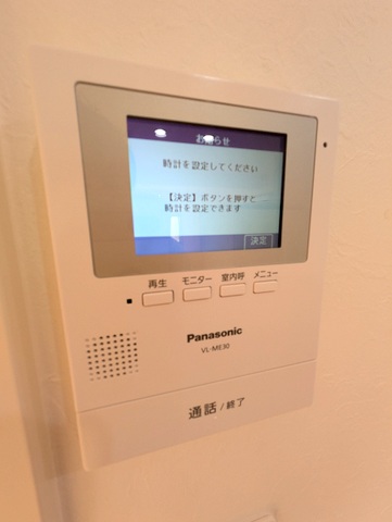 セキュリティ　モニター付きインターホンで安心