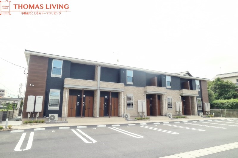 建物外観　粕屋町でのお部屋探しは、トーマスリビング粕屋店へご相談下さい