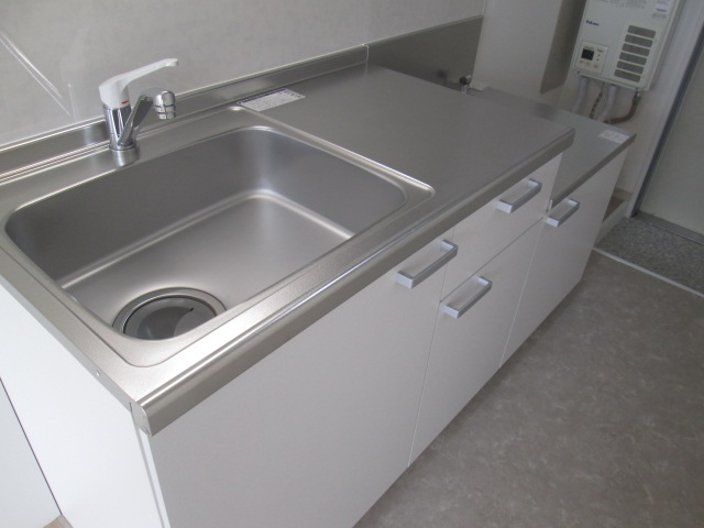 キッチン　キッチン新品♪ガスコンロ２口設置可！
