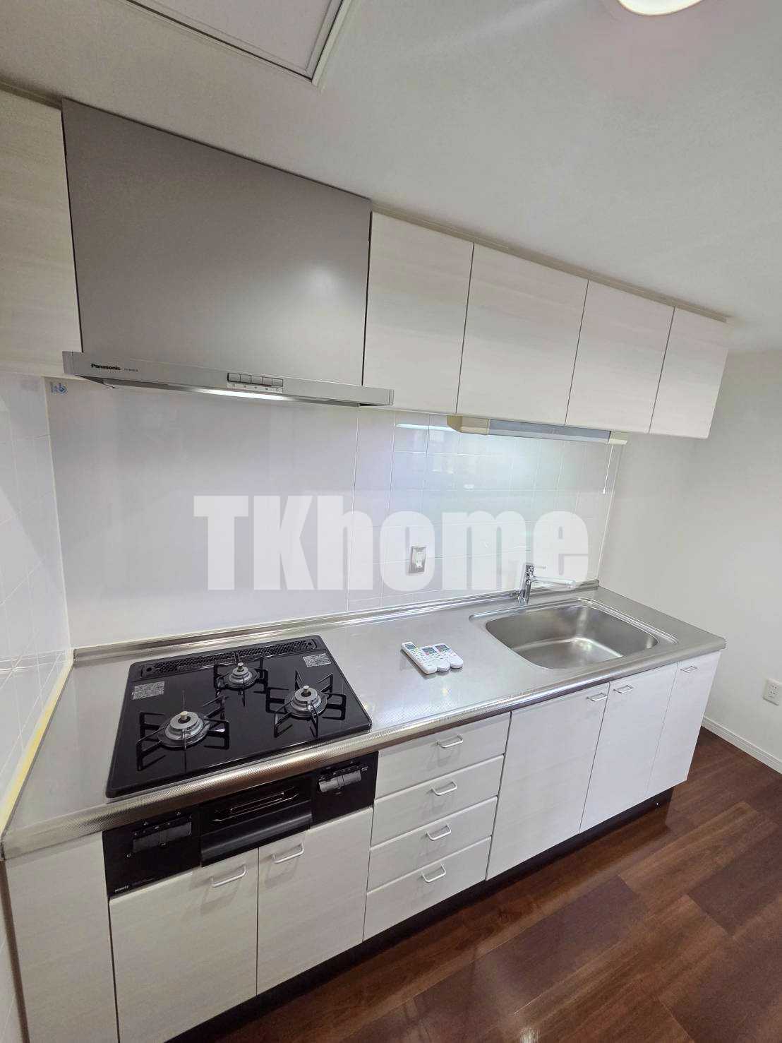 キッチン　3つ口ガスシステムキッチン