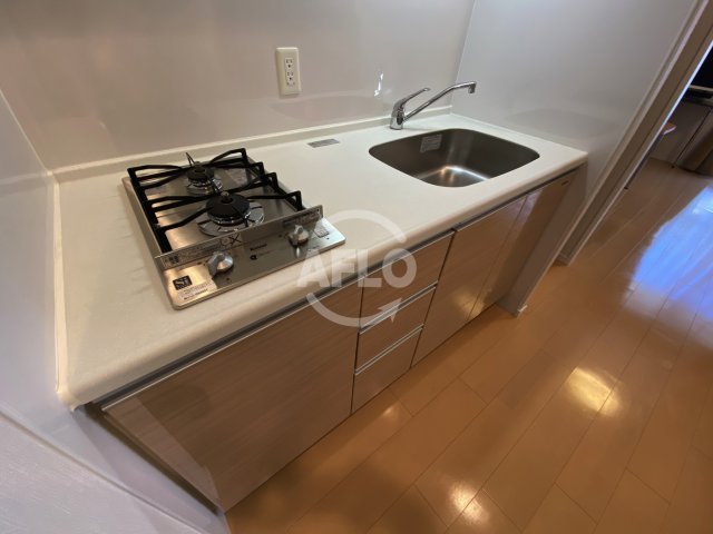 キッチン　パークアクシスうつぼ公園　2口ガスシステムキッチン