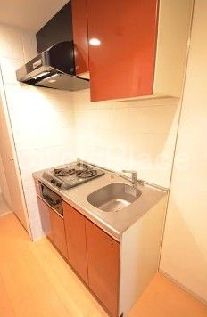 キッチン　2口ガスシステムキッチン