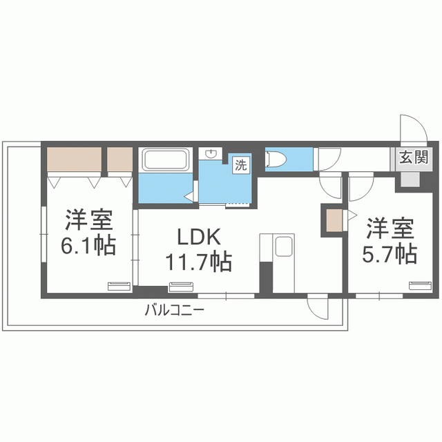 グランドール糸島中央の間取り写真