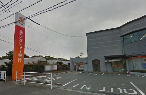 銀行　西日本シティ銀行古賀支店（銀行）まで500m
