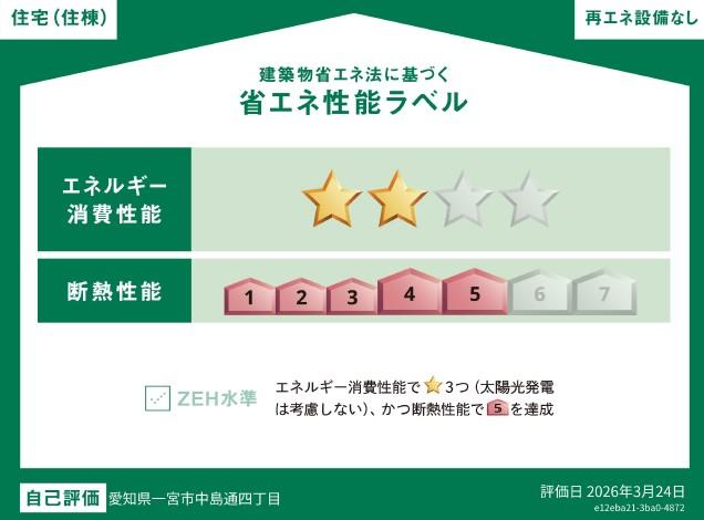 省エネ性能ラベル　省エネ性能ラベル