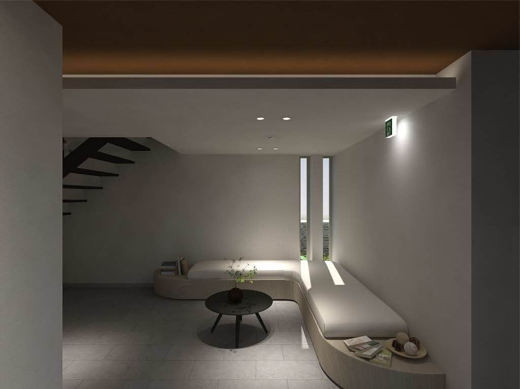 建物外観　完成予想図（共用部）