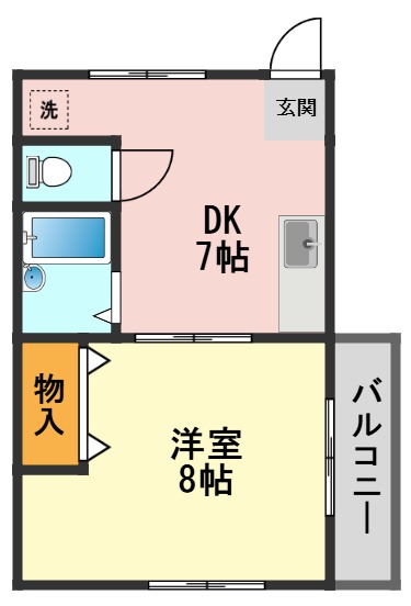 都営新宿線 篠崎駅 徒歩6分 2階建 築30年の間取り写真